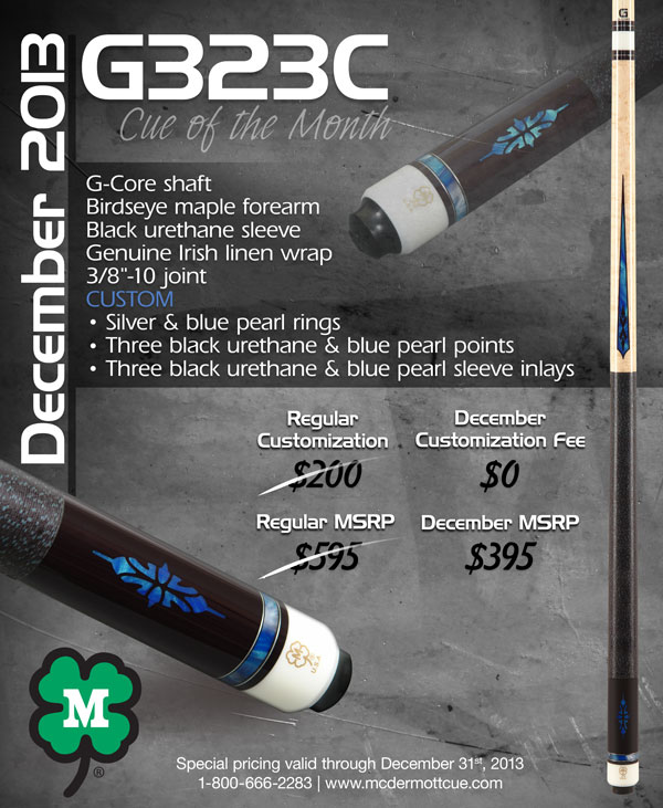 December 2013 Cue of the Month