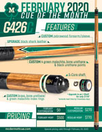 G426C February 2020 Cue of the Month flyer