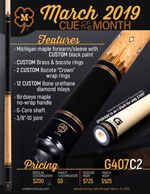 March 2019 Cue of the Month flyer