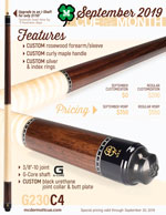 G230C4 September 2019 Cue of the Month flyer