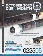 G225C5 October 2023 Cue of the Month flyer