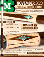 G608C November 2020 Cue of the Month flyer