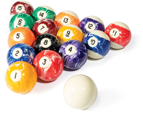 Marble Series Billiard Balls