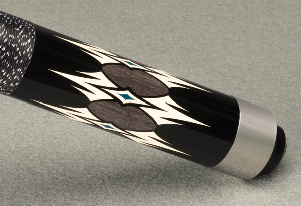 Free 1x1 Hard Case & SHIP McDermott Star Cue S54 Multi-color Overlay Points 