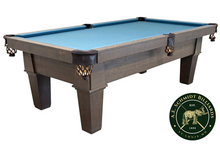 a.e. schmidt rustic cradinal classic pool table