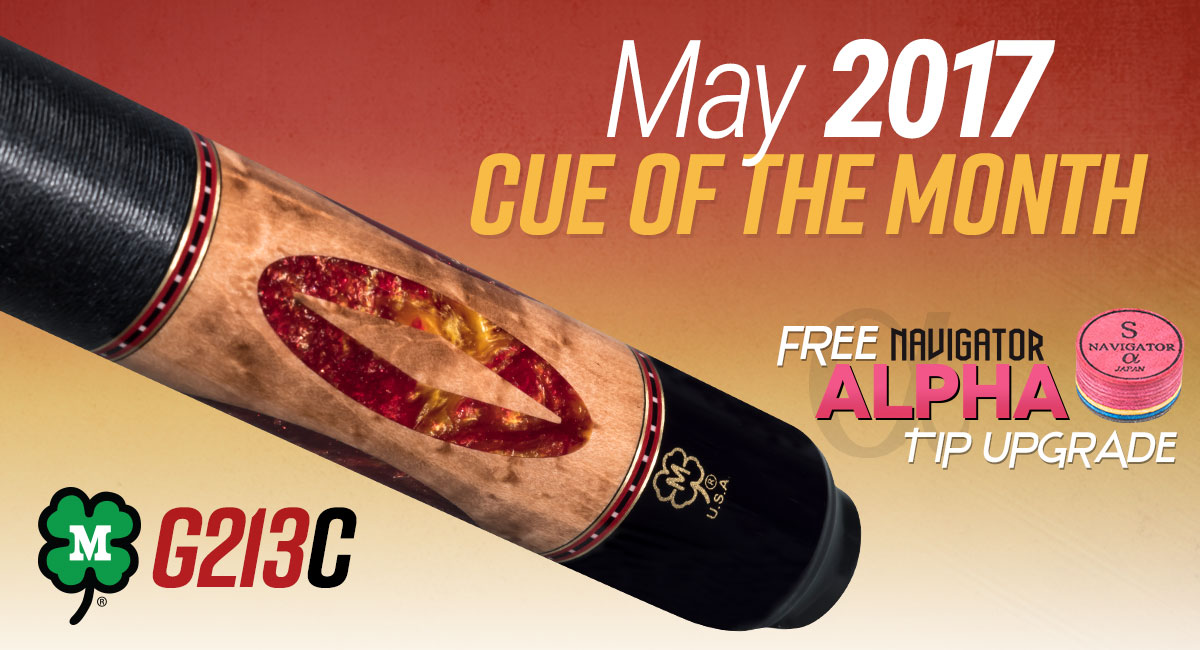G213C May 2017 Cue of the Month