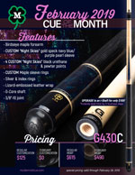 February 2019 Cue of the Month flyer