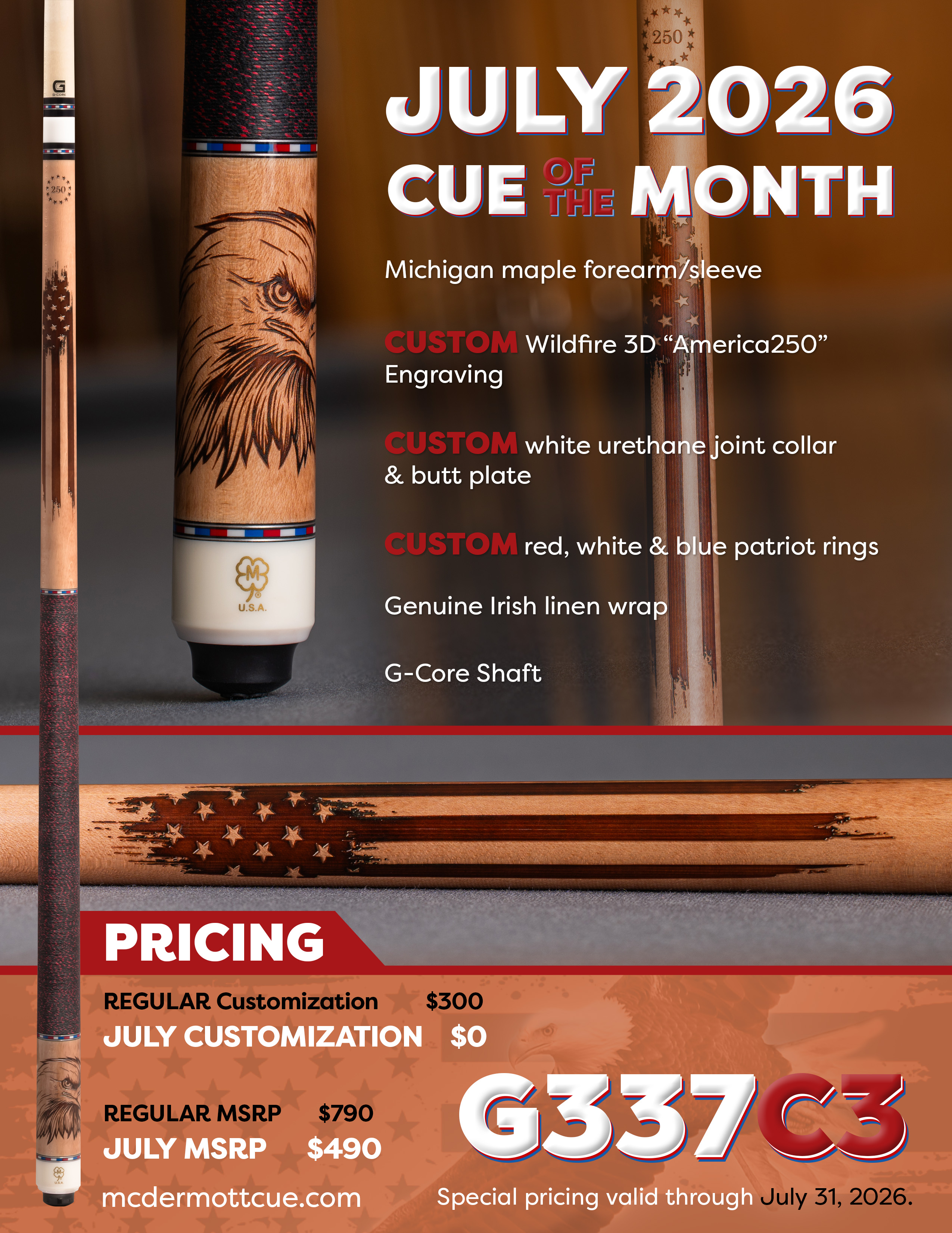 G337C3 | July 2026 Cue of the Month