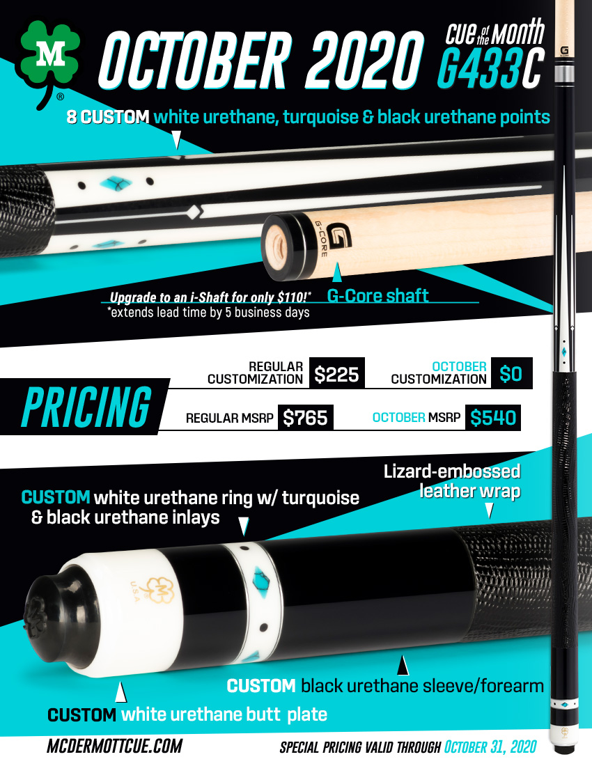 G433C | October 2020 Custom Cue of the Month