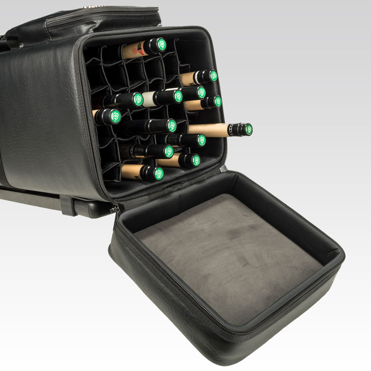 Dealers 20x20 Rolling Pool Cue Case w/ FREE Shipping 