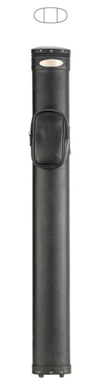 Billiard Stick Carrying Case 2x2 Hard Oval Pool Cue Case - With Shoulder Strap Pool Cue Carrying Case