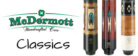 McDermott's Classic Pool Cues Made in the USA